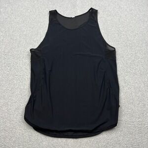 Lululemon Sculpt Tank II Womens 6* Black Mesh Breathable Racerback Top W1NAWS